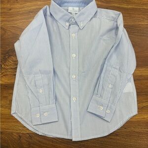 Little English Light Blue Striped Button Down Shirt